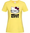 Жіноча футболка Hello kitty glasses Лимонний Жіноча футболка Hello kitty glasses Лимонний фото
