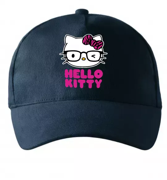 Кепка Hello kitty glasses Темно-синий фото