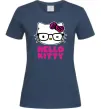 Жіноча футболка Hello kitty glasses Темно-синій Жіноча футболка Hello kitty glasses Темно-синій фото