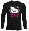 Лонгслив Hello kitty glasses Черный фото