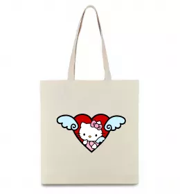 Эко-сумка Hello kitty українка Бежевый фото