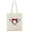 Еко-сумка Hello kitty cupid Бежевий фото