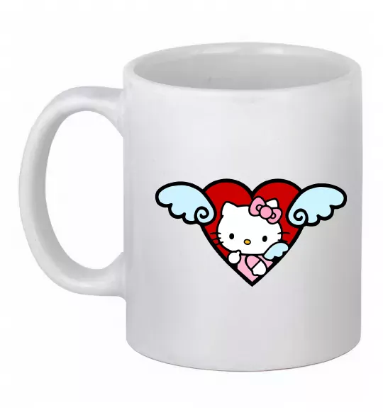 Чашка керамическая Hello kitty cupid Белый фото