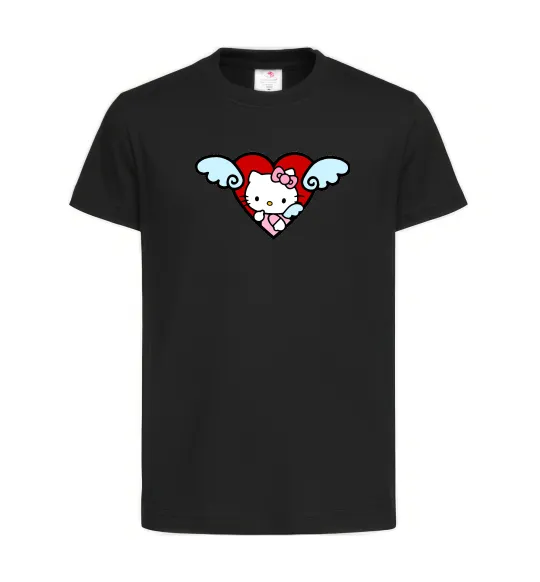Дитяча футболка Hello kitty cupid Чорний фото