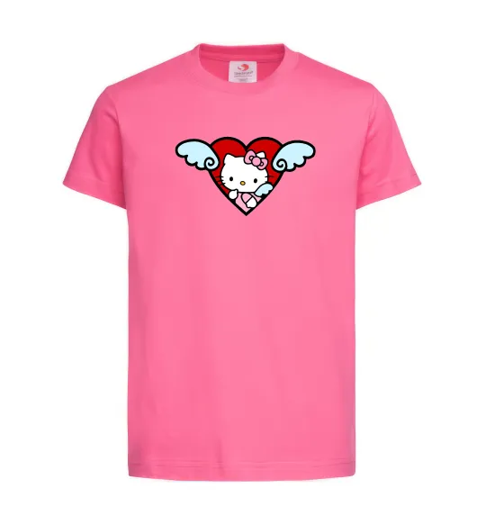 Дитяча футболка Hello kitty cupid Яскраво-рожевий фото