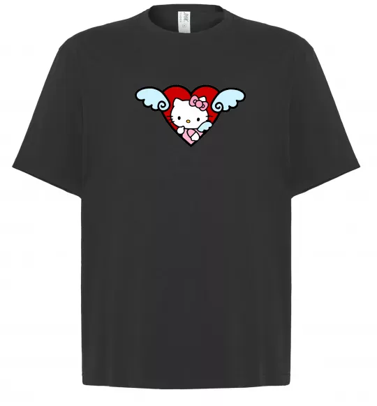 Футболка Оверсайз Hello kitty cupid Черный фото