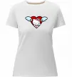 Женская премиум футболка Hello kitty cupid Белый фото