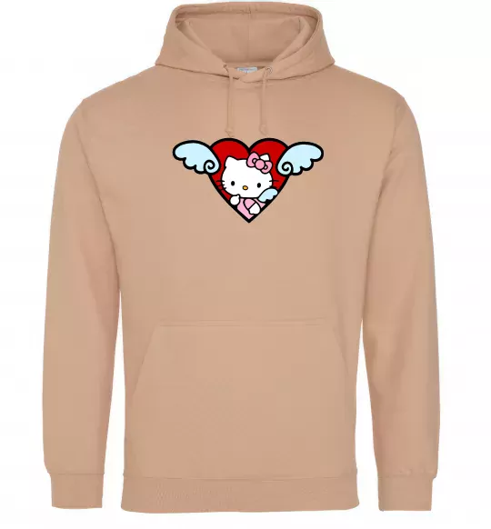 Мужская толстовка (худи) Hello kitty cupid Песочный фото