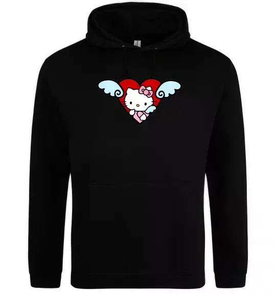 Жіноча толстовка (худі) Hello kitty cupid Чорний фото