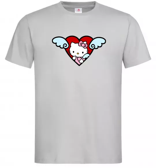 Чоловіча футболка Hello kitty cupid Сірий фото