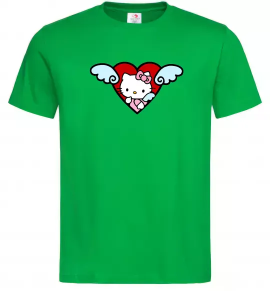Чоловіча футболка Hello kitty cupid Зелений фото