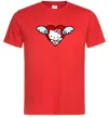 Чоловіча футболка Hello kitty cupid Червоний фото