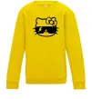 Дитячий світшот Hello kitty cool glasses Сонячно жовтий фото