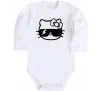 Детский боди Hello kitty cool glasses Белый фото