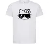 Детская футболка Hello kitty cool glasses Белый фото