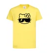 Детская футболка Hello kitty cool glasses Лимонный фото