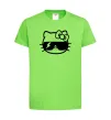Детская футболка Hello kitty cool glasses Лаймовый фото