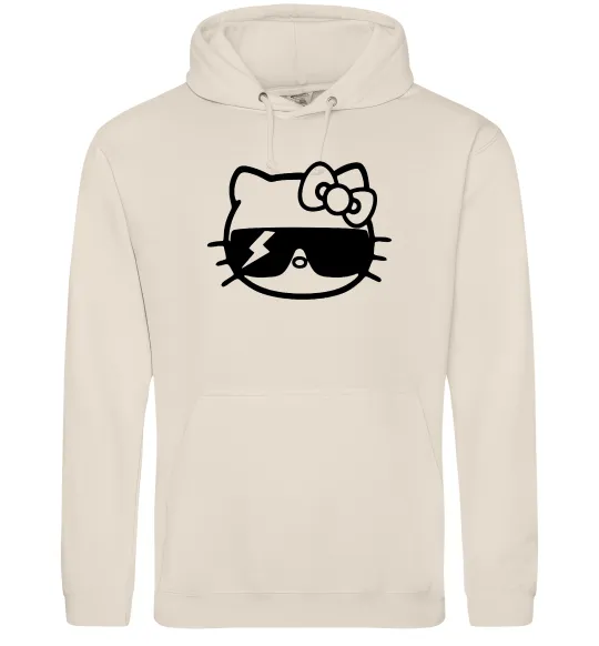 Мужская толстовка (худи) Hello kitty cool glasses Таш фото