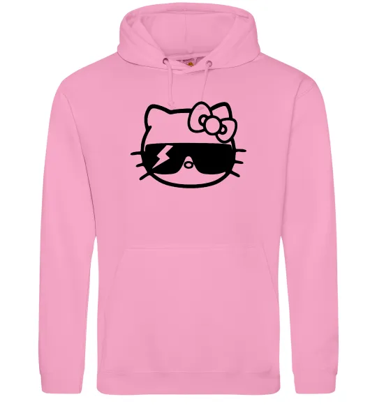 Женская толстовка (худи) Hello kitty cool glasses Розовый фото