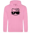Женская толстовка (худи) Hello kitty cool glasses Розовый фото
