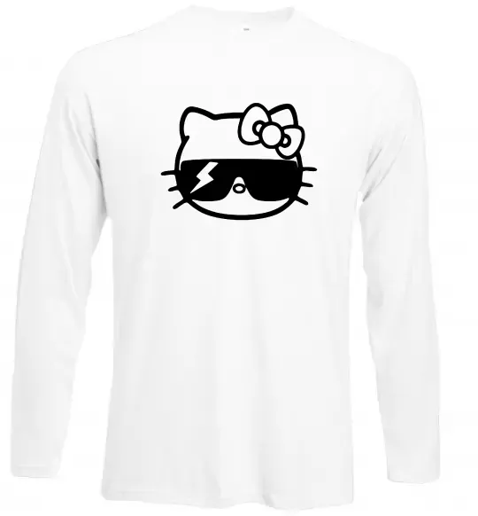 Лонгслив Hello kitty cool glasses Белый фото