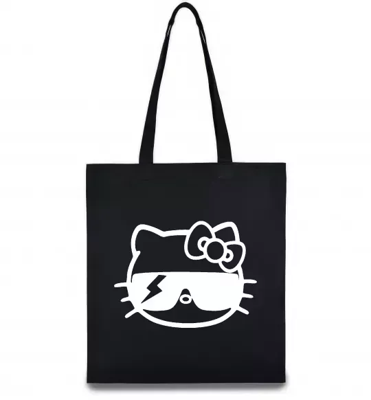 Эко-сумка Hello kitty cool glasses Черный фото
