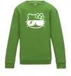 Дитячий світшот Hello kitty cool glasses Лаймовий фото