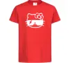 Детская футболка Hello kitty cool glasses Красный фото