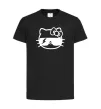 Детская футболка Hello kitty cool glasses Черный фото