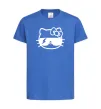Детская футболка Hello kitty cool glasses Ярко-синий фото