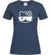 Жіноча футболка Hello kitty cool glasses Темно-синій фото