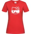 Жіноча футболка Hello kitty cool glasses Червоний фото