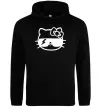 Женская толстовка (худи) Hello kitty cool glasses Черный фото