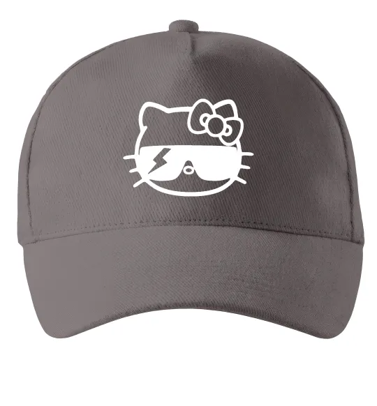 Кепка Hello kitty cool glasses Серый фото
