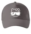 Кепка Hello kitty cool glasses Серый фото