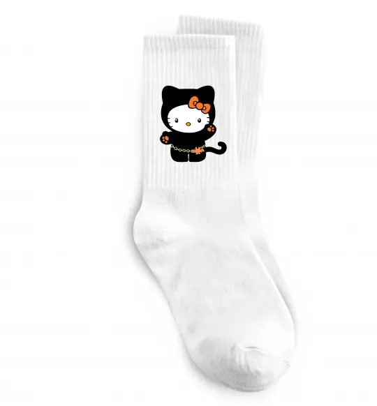 Шкарпетки Hello Kitty cat costume Білий фото