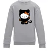 Детский Свитшот Hello Kitty cat costume Серый меланж фото