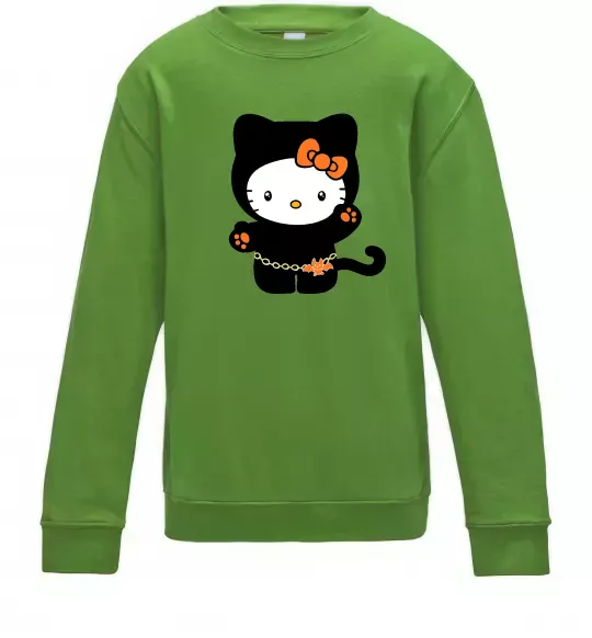 Детский Свитшот Hello Kitty cat costume Лаймовый фото