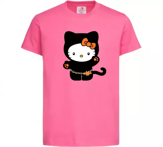 Дитяча футболка Hello Kitty cat costume Яскраво-рожевий фото