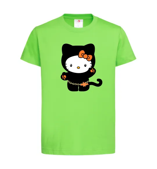 Дитяча футболка Hello Kitty cat costume Лаймовий фото