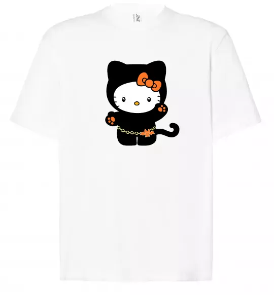 Футболка Оверсайз Hello Kitty cat costume Білий фото