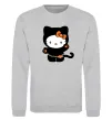 Світшот Hello Kitty cat costume Сірий меланж фото