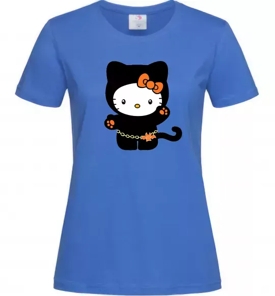 Жіноча футболка Hello Kitty cat costume Яскраво-синій фото