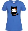 Жіноча футболка Hello Kitty cat costume Яскраво-синій Жіноча футболка Hello Kitty cat costume Яскраво-синій фото