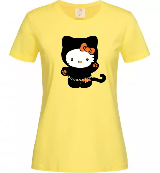 Жіноча футболка Hello Kitty cat costume Лимонний фото