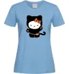 Жіноча футболка Hello Kitty cat costume Блакитний Жіноча футболка Hello Kitty cat costume Блакитний фото