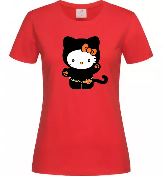 Жіноча футболка Hello Kitty cat costume Червоний фото
