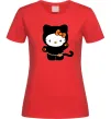 Жіноча футболка Hello Kitty cat costume Червоний Жіноча футболка Hello Kitty cat costume Червоний фото