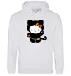 Чоловіча толстовка (худі) Hello Kitty cat costume Сірий меланж фото