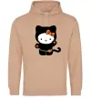 Чоловіча толстовка (худі) Hello Kitty cat costume Пісочний фото